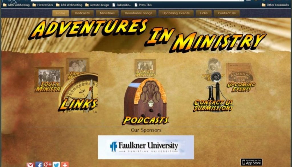 Adventures In Ministry Website