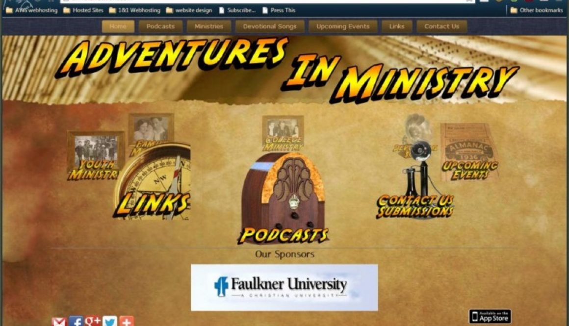 Adventures In Ministry Website