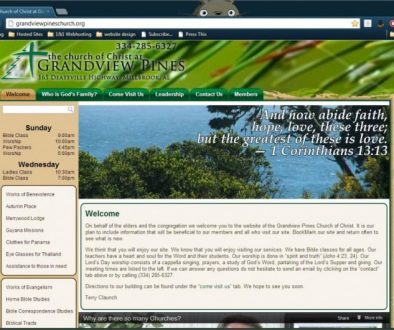 Grandview Pines church of Christ website